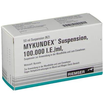 Nystatin, MYKUNDEX Suspension, yeast fungi, Candida albicans, oral thrush - UKDorf 