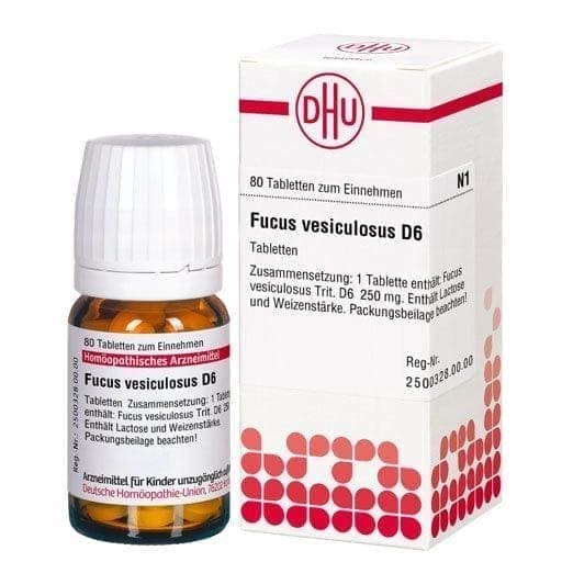 Obesity, thyroid disorders, FUCUS VESICULOSUS D 6 tablets - UKDorf 