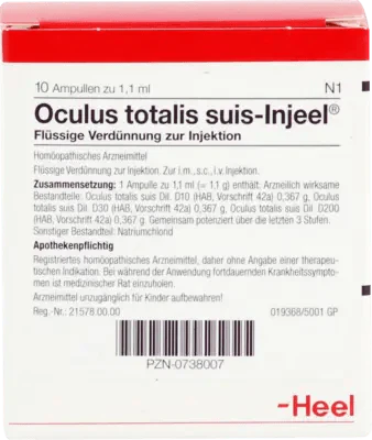 OCULUS totalis suis Injeel ampoules - UKDorf 
