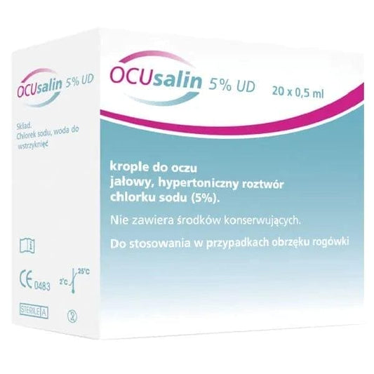 Ocusalin 5% UD eye drops, after cataract surgery, gonioscopy - UKDorf 