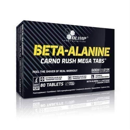 OLIMP BETA-ALANINE CARNO RUSH WITH L-HISTIDINE Mega Tabs 80 Amino Acid Formula UK