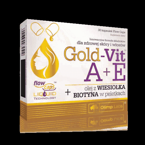 OLIMP Gold-Vit A + E with evening primrose and biotin x 30 capsules UK
