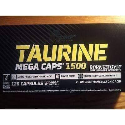 Olimp Taurine 1500mg N120 MEGA capsules taurine supplement, taurine benefits UK
