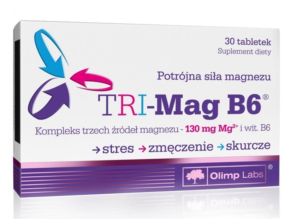 OLIMP TRI-Mag B6 x 30 tablets magnesium and vitamin B6 UK