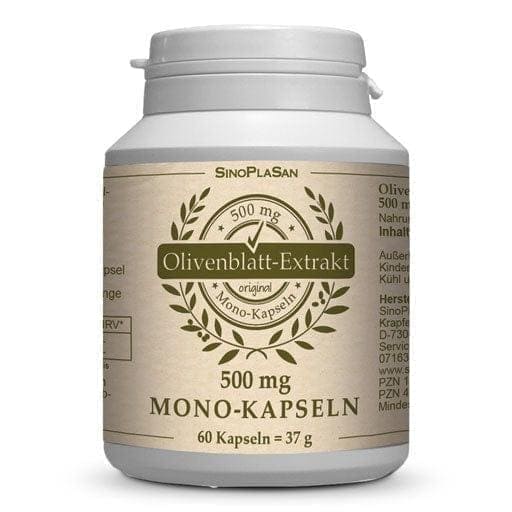 OLIVE LEAF Extract, 500mg Mono Capsules, Vegan, Lactose -free, Gluten-free - UKDorf 