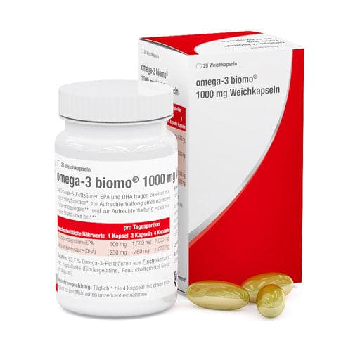 OMEGA 3 1000 mg, epa and dha, soft BIOMO capsules - UKDorf 