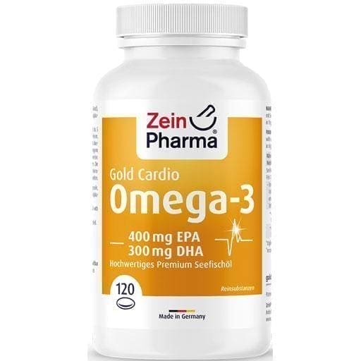 OMEGA-3 Gold Heart DHA 300mg EPA 400mg Softgel capsules 120 pc UK
