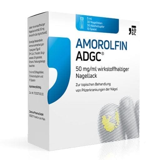 Onychomycose, AMOROLFIN ADGC 50 mg, ml active ingredient nail polish - UKDorf 