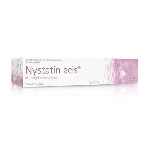 Oral cavity, (oral thrush), NYSTATIN acis oral gel