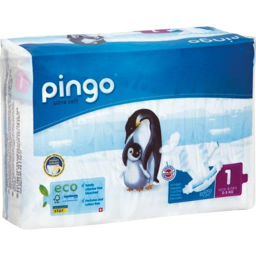ORGANIC DIAPERS Newborn 2-5 kg Pinguin Pingo Swiss - UKDorf 