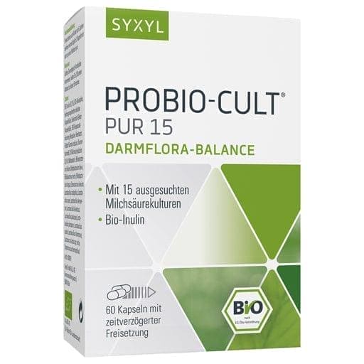 Organic inulin, lactic acid, PROBIO-Cult Pur 15 Syxyl capsules - UKDorf 