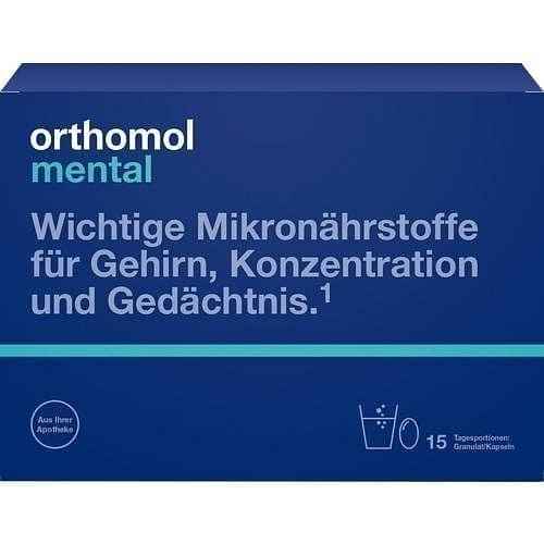 ORTHOMOL mental, vitamins for brain memory and concentration