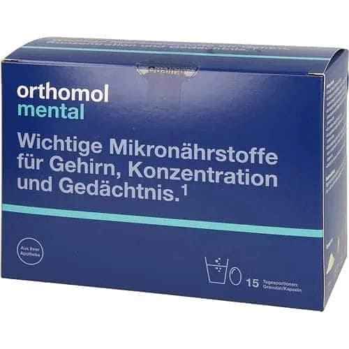 ORTHOMOL mental, vitamins for brain memory and concentration