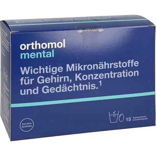 ORTHOMOL mental, vitamins for brain memory and concentration