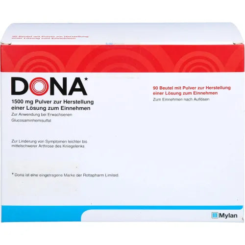 osteoarthritis of the knee joint DONA 1500 mg powder for oral solution, 90 tablets