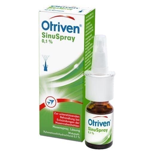 OTRIVEN SinuSpray 0.1% nasal spray, sinusitis treatment UK