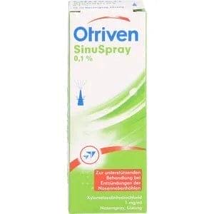 OTRIVEN SinuSpray 0.1% nasal spray, sinusitis treatment UK