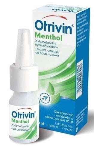 OTRIVIN MENTHOL Nasal spray, xylometazoline hydrochloride