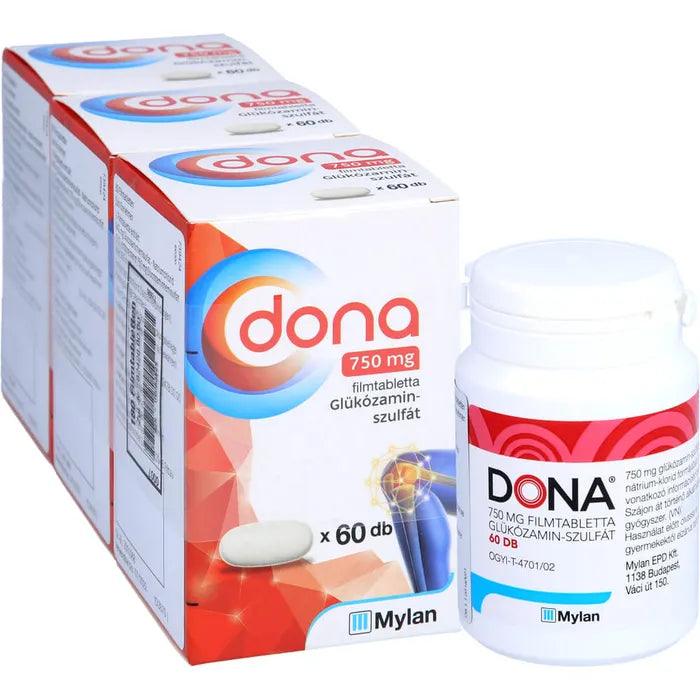 Pain relief, rheumatoid arthrosis, arthrosis, DONA 750 mg film-coated tablets - UKDorf 