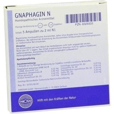 Panax ginseng, Gelsemium sempervirens, GNAPHAGIN N solution for injection - UKDorf 