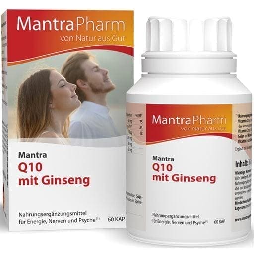 Panax ginseng root extract, MANTRA Q10 with ginseng capsules - UKDorf 