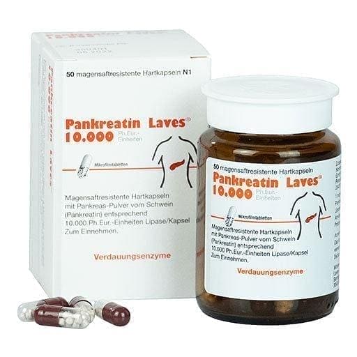 PANCREATIN Laves 10,000, lipase, Amylase, protease UK