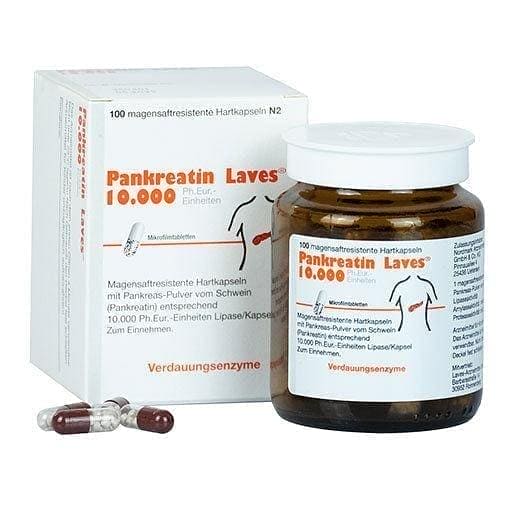 PANCREATIN Laves 10,000, lipase, Amylase, protease UK
