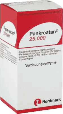 PANKREATAN (buy pancreatin) 25,000 gastro-resistant hard capsules - UKDorf 