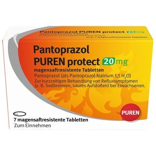 PANTOPRAZOLE, PUREN protect, 20 mg gastric juice tablets - UKDorf 
