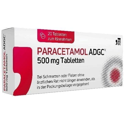 PARACETAMOL ADGC 500 mg tablets UK