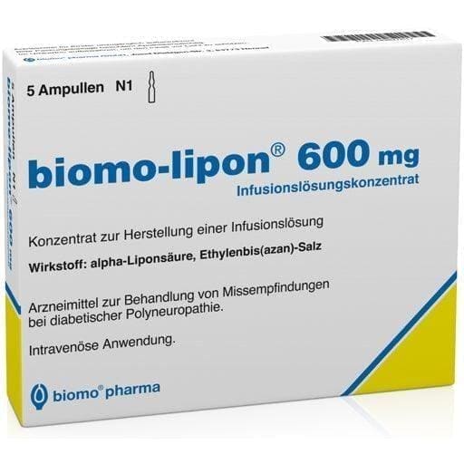 Paraesthesia, diabetes mellitus, Diabetic polyneuropathy, BIOMO-lipon 600 mg ampoules - UKDorf 