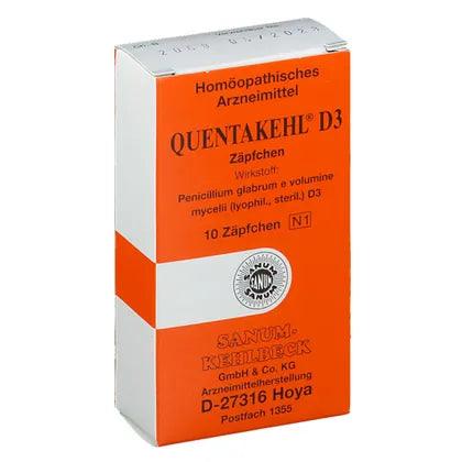 Penicillium, pneumonia, strep throat, meningitis, syphilis, gonorrhea, QUENTAKEHL D 3 suppositories - UKDorf 