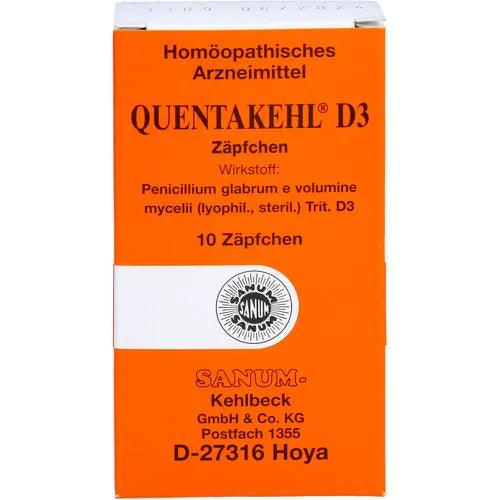 Penicillium, pneumonia, strep throat, meningitis, syphilis, gonorrhea, QUENTAKEHL D 3 suppositories - UKDorf 