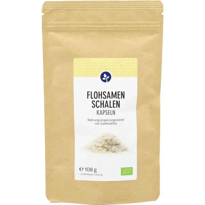 Plantago Ovata, Psyllium SHELLS 500 mg organic capsules - UKDorf 