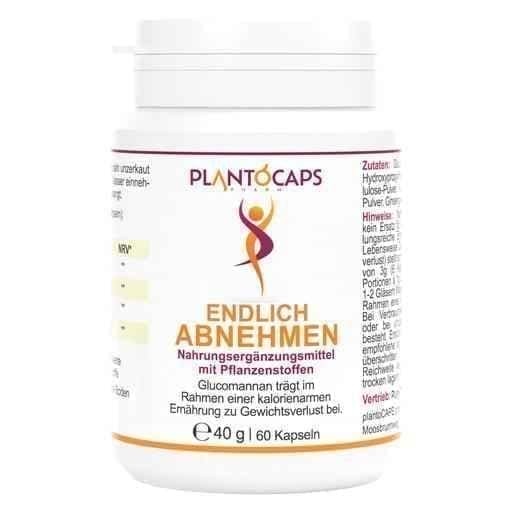 PLANTOCAPS Finally slimming capsules 60 pcs Glucomannan powder UK