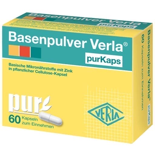 Potassium, calcium, magnesium, zinc, copper, selenium, molybdenum, chromium, BASE POWDER Verla purKaps - UKDorf 