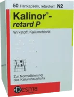 potassium chloride, KALINOR retard P 600 mg hard capsules - UKDorf 