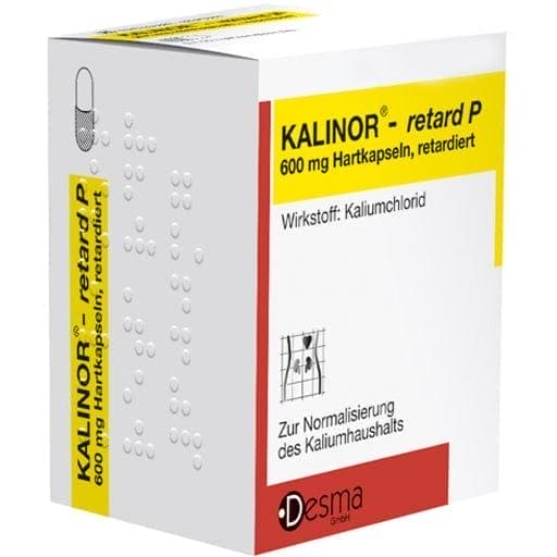 potassium chloride, KALINOR retard P 600 mg hard capsules - UKDorf 
