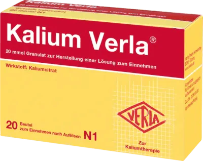 Potassium citrate, hypokalemia, metabolic acidosis, cardiac arrhythmia, KALIUM VERLA Granules - UKDorf 