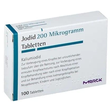 Potassium iodide IODID 200 tablets, thyroid support group, iodine deficiency - UKDorf 