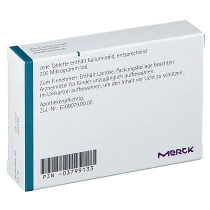 Potassium iodide IODID 200 tablets, thyroid support group, iodine deficiency - UKDorf 