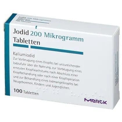 Potassium iodide IODID 200 tablets, thyroid support group, iodine deficiency - UKDorf 