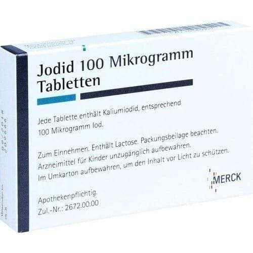 Potassium iodide, JODID 100 tablets, iodine deficiency, thyroid supporting - UKDorf 
