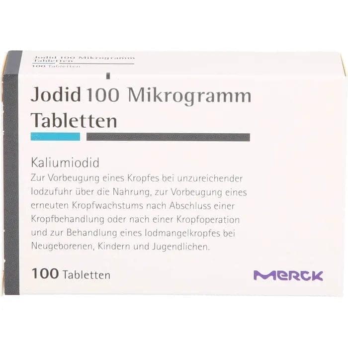 Potassium iodide, JODID 100 tablets, iodine deficiency, thyroid supporting - UKDorf 
