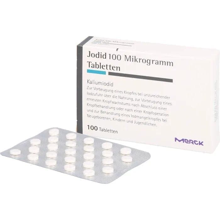 Potassium iodide, JODID 100 tablets, iodine deficiency, thyroid supporting - UKDorf 