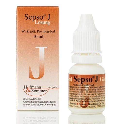Povidone iodine, potassium iodate, wound care, abrasion, SEPSO J solution - UKDorf 