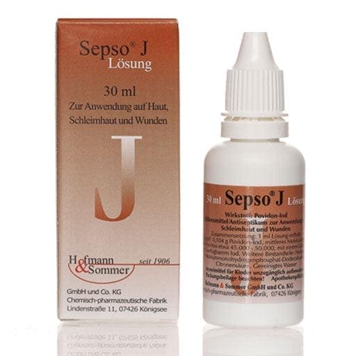 Povidone iodine, potassium iodate, wound care, abrasion, SEPSO J solution - UKDorf 