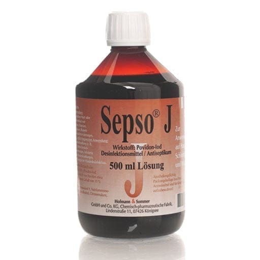 Povidone iodine, potassium iodate, wound care, abrasion, SEPSO J solution - UKDorf 