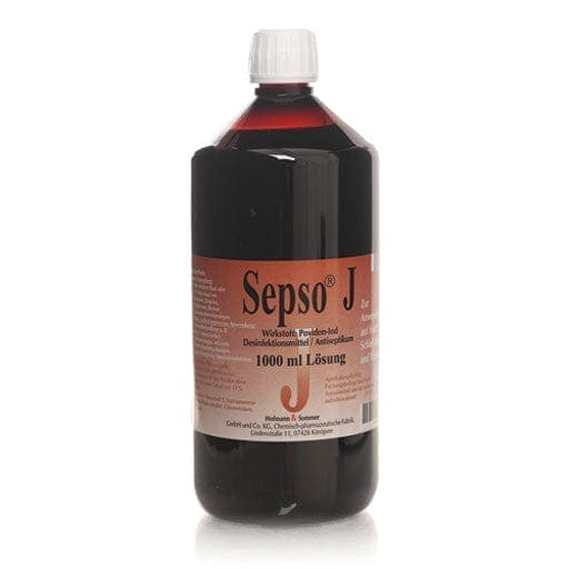 Povidone iodine, potassium iodate, wound care, abrasion, SEPSO J solution - UKDorf 