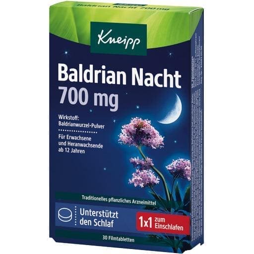 Powdered valerian root, KNEIPP valerian night 700 mg film-coated tablets - UKDorf 